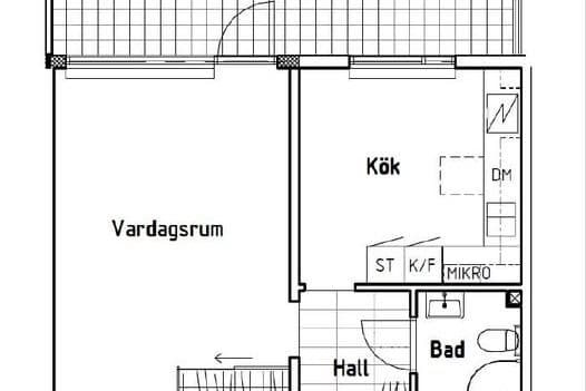 Stor 1:a med uteplats på Hisingen