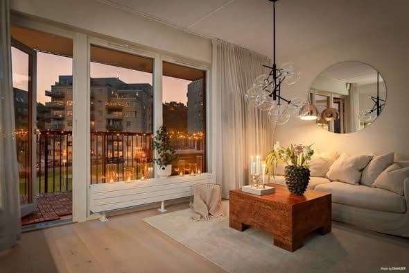 Modern 1,5a med stor balkong i Nya Hovås