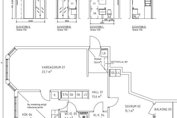 Möblerad 2 rok, 72 kvm Kvillebäcken