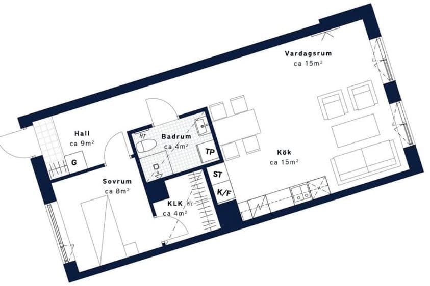 Nyproducerad 2:a i Majorna, takterrass