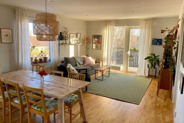 Möblerad 3:a med balkong i Kville